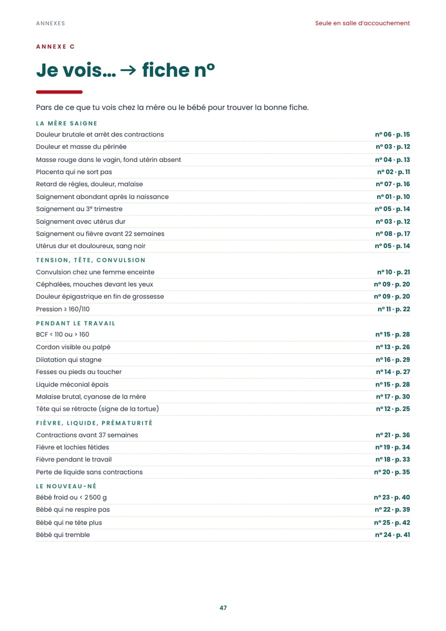 L'index « Je vois… »